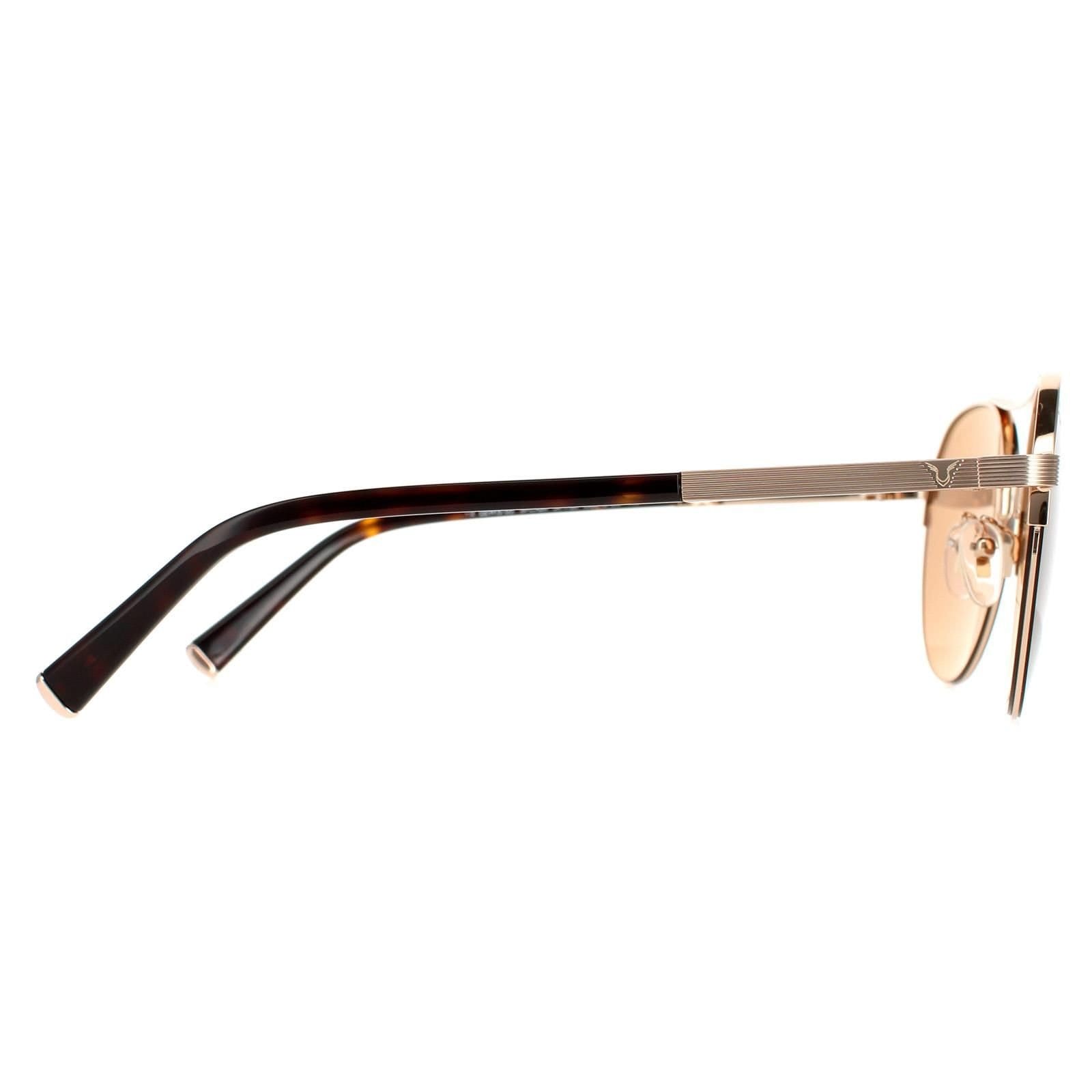 Police Police Men's Aviator Shiny Copper Gold Brown Mirror Copper SPLA24 Lewis 03 - 4