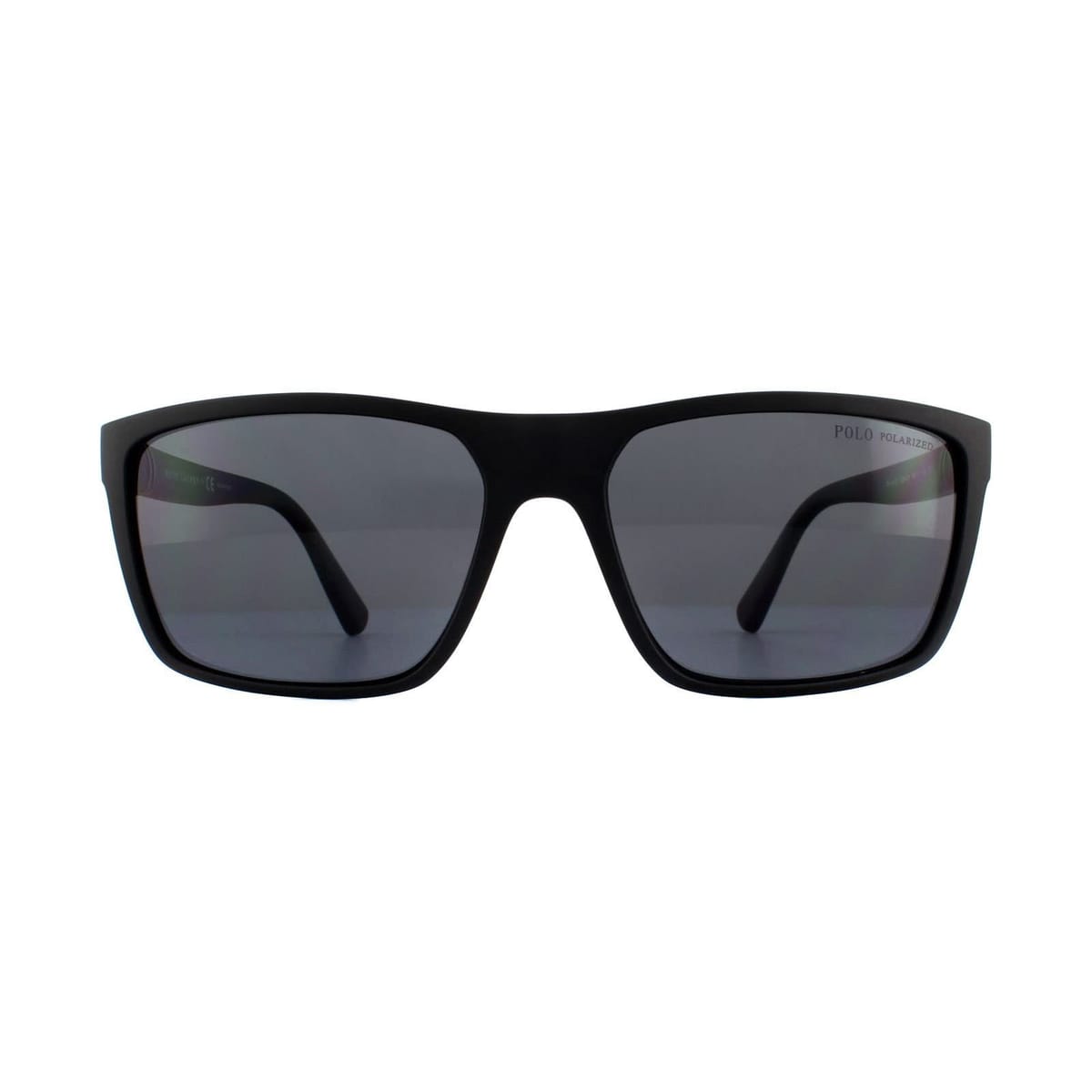 Polo Ralph Lauren Polo Ralph Lauren Men's Square Black Grey Polarized PH4133 Sunglasses - 1