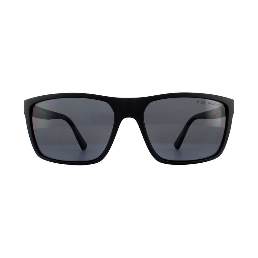 Polo Ralph Lauren Polo Ralph Lauren Men's Square Black Grey Polarized PH4133 Sunglasses - 1