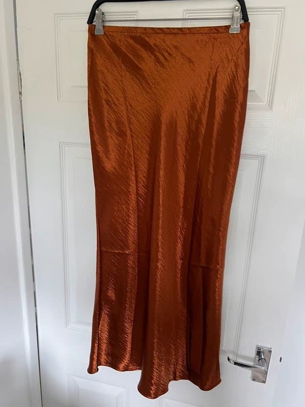New Look Bronze Midi Skirt
