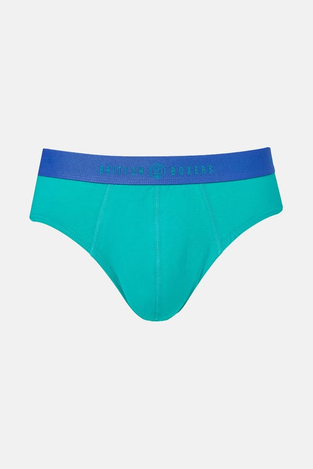 British Boxers British Boxers Men's Pack of Three "Fresh Citrus" Cotton Briefs - 2