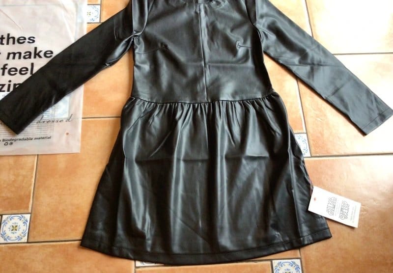 Never Fully Dressed Kirsty Vegan Leather Dress - Black