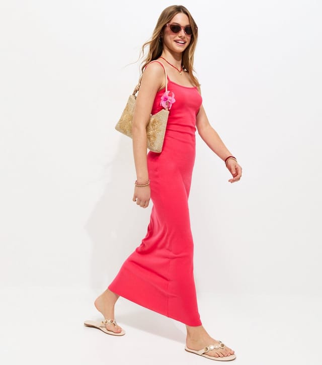 New Look Girls' Light Coral Ruched Jersey Maxi Dress New Look - 2