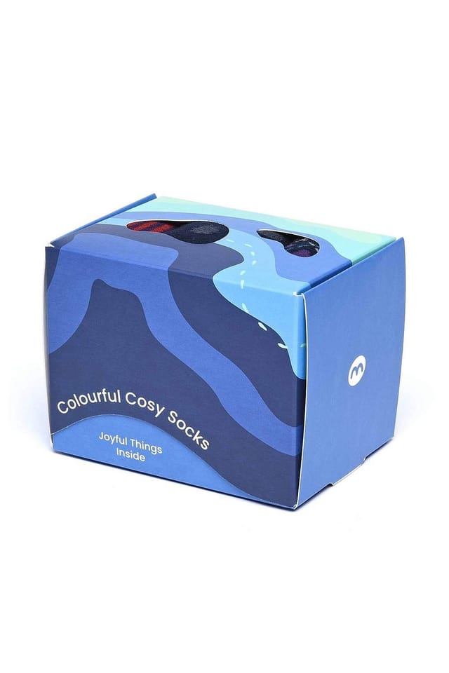 Moshulu Moshulu Men's 'Northam Sock Box' Sock Gift Box in Navy - 3