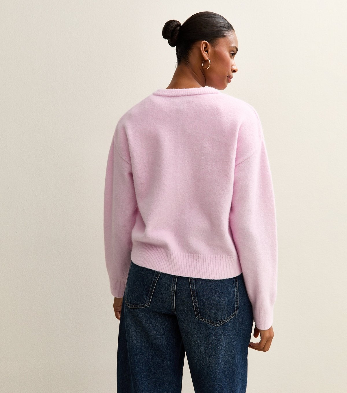 New Look Women's Lilac Crew Neck Knit Cardigan New Look - 4