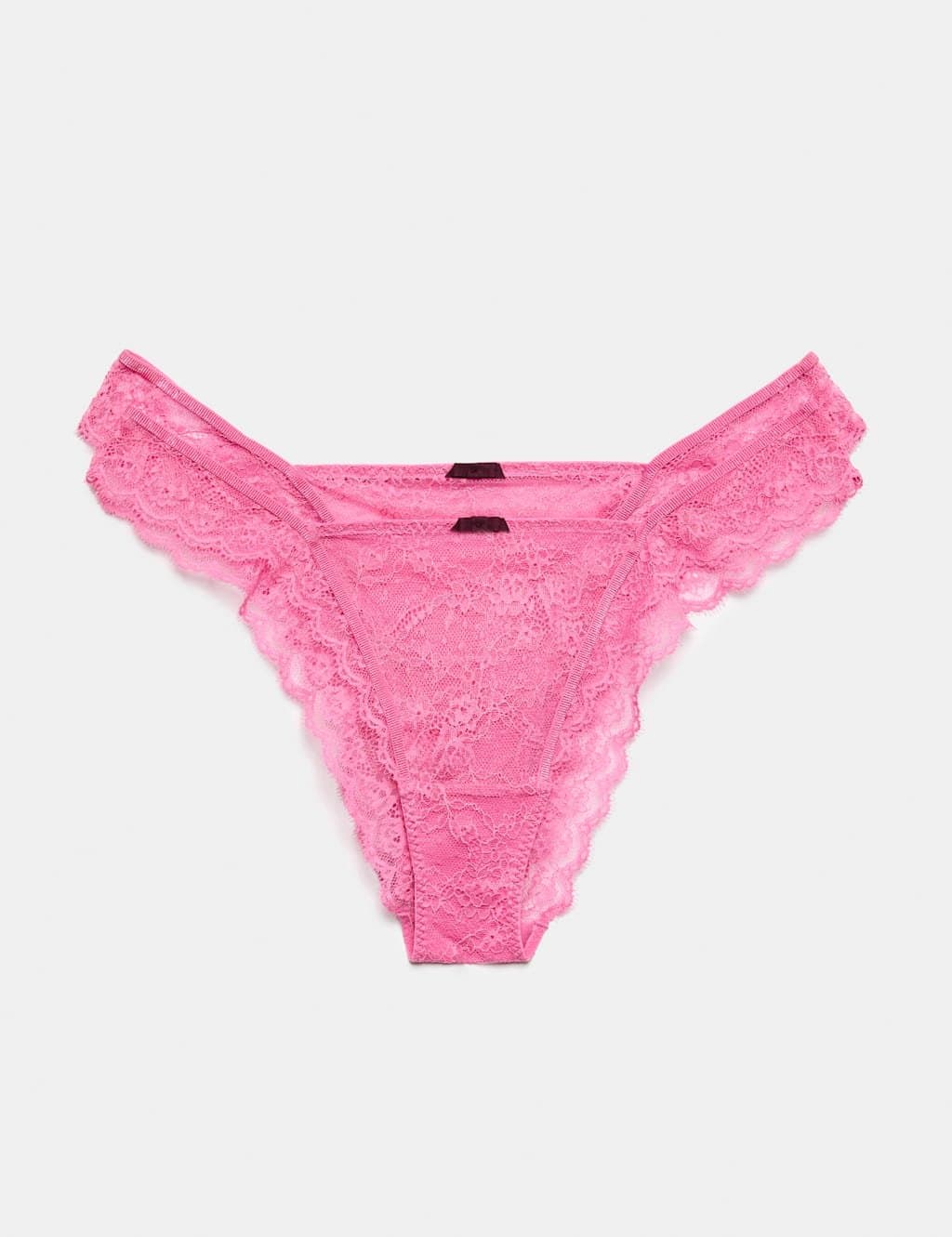 Marks & Spencer M&S 2 Pack Ida Lace Miami Knickers Medium Pink
