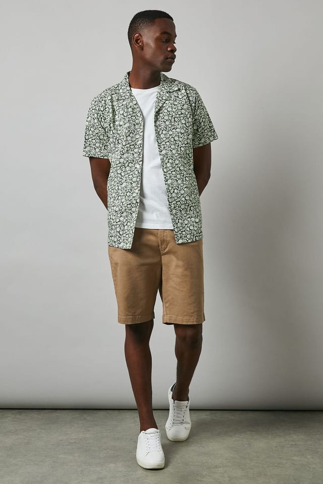 Maine Maine Men's Premium Chino Shorts in Stone - 2