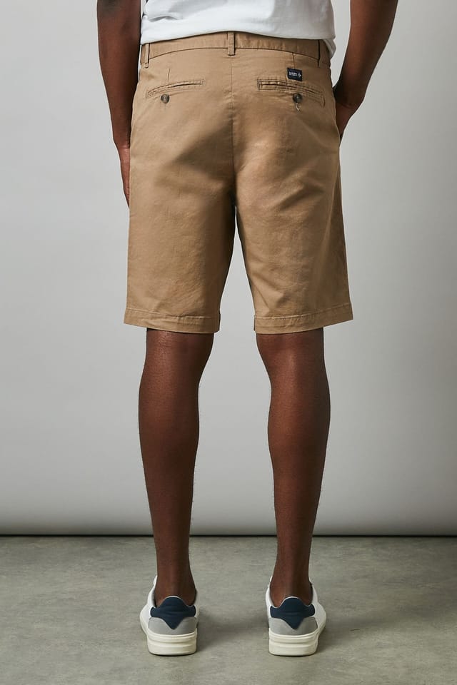 Maine Maine Men's Premium Chino Shorts in Stone - 3