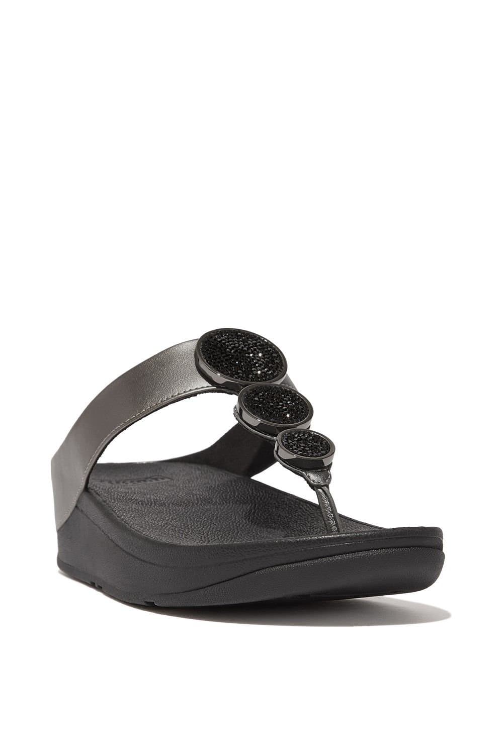 FitFlop FitFlop Women's Halo Toe Post Sandals in Black