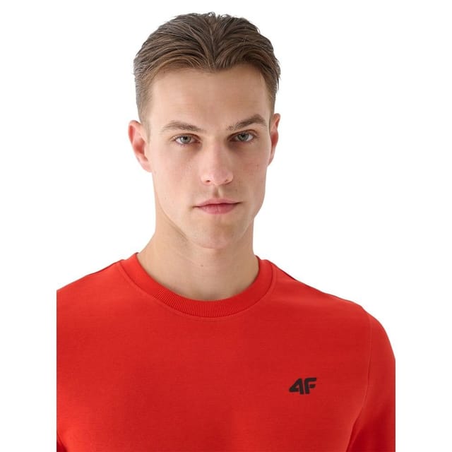 4F 4F Men's M1465 Pull Over Sweatshirt in Orange - 3