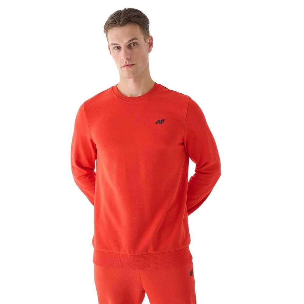 4F 4F Men's M1465 Pull Over Sweatshirt in Orange - 4