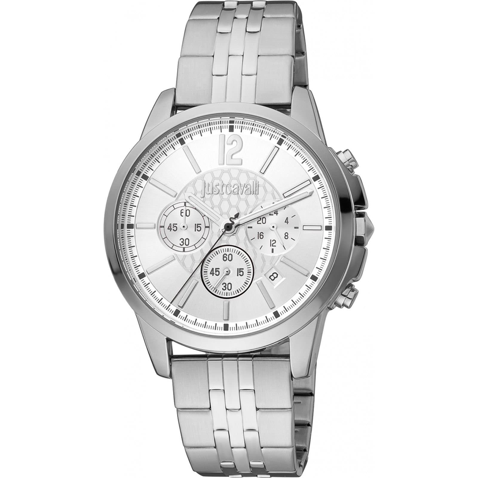 Just Cavalli Just Cavalli Men's JC1G175M0255 42mm Quartz Watch in Silver
