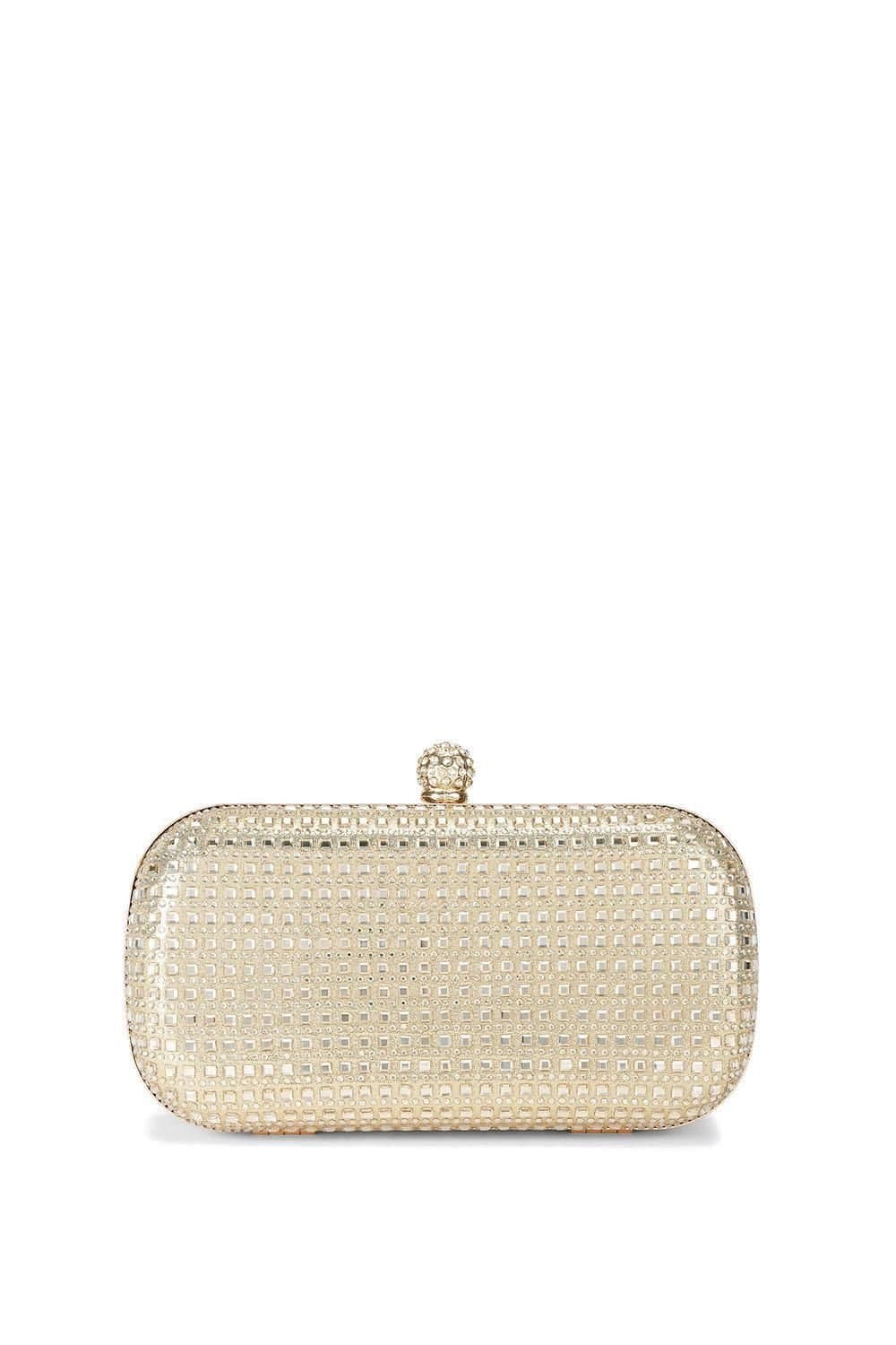 Carvela Carvela Women's 'Cecilia Hard Clutch' Bag in Gold