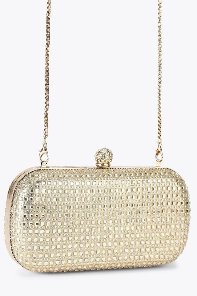 Carvela Carvela Women's 'Cecilia Hard Clutch' Bag in Gold - 2