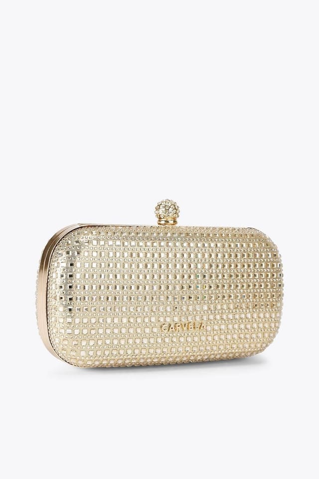 Carvela Carvela Women's 'Cecilia Hard Clutch' Bag in Gold - 3
