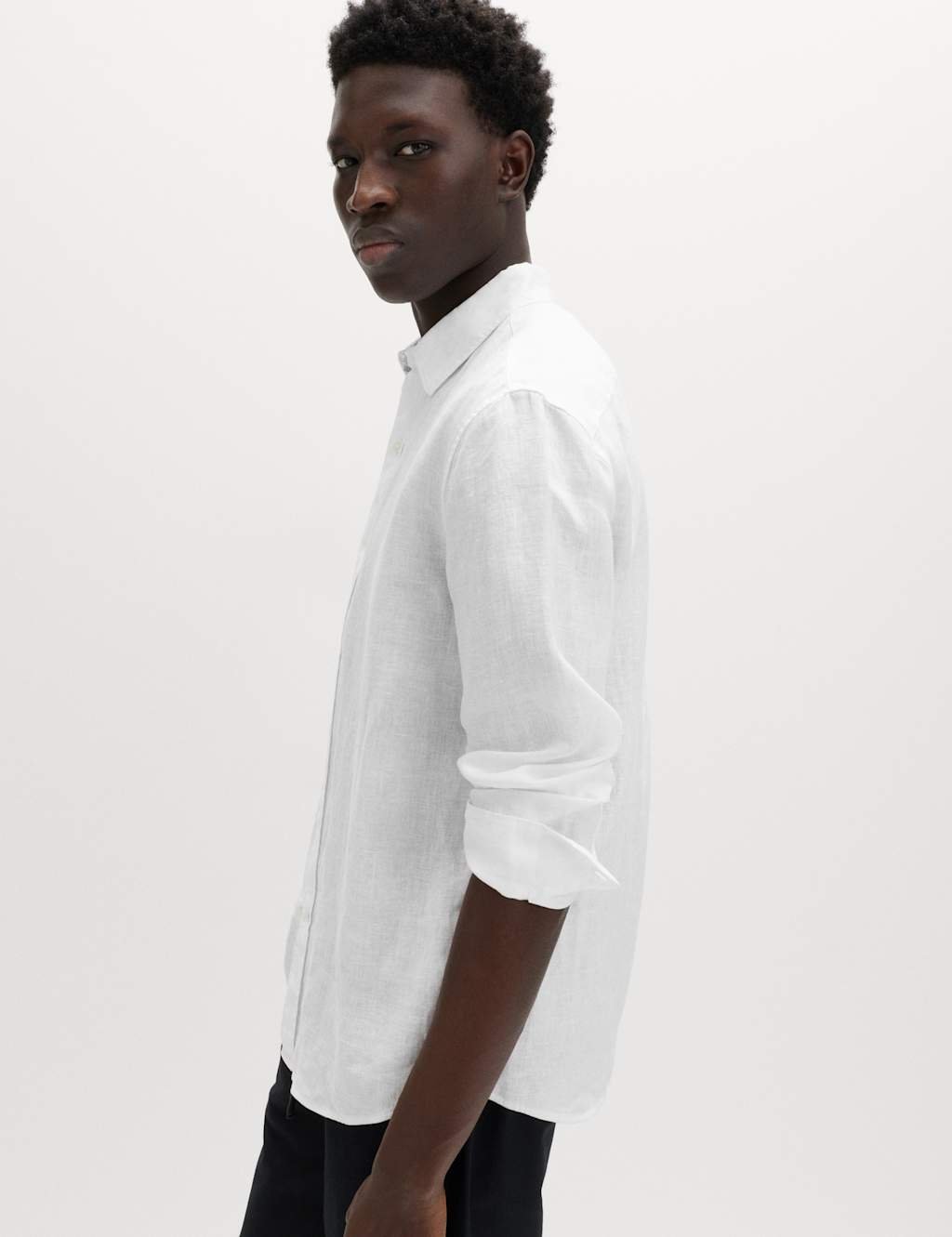Marks & Spencer M&S Relaxed Fit Pure Linen Shirt White - 2
