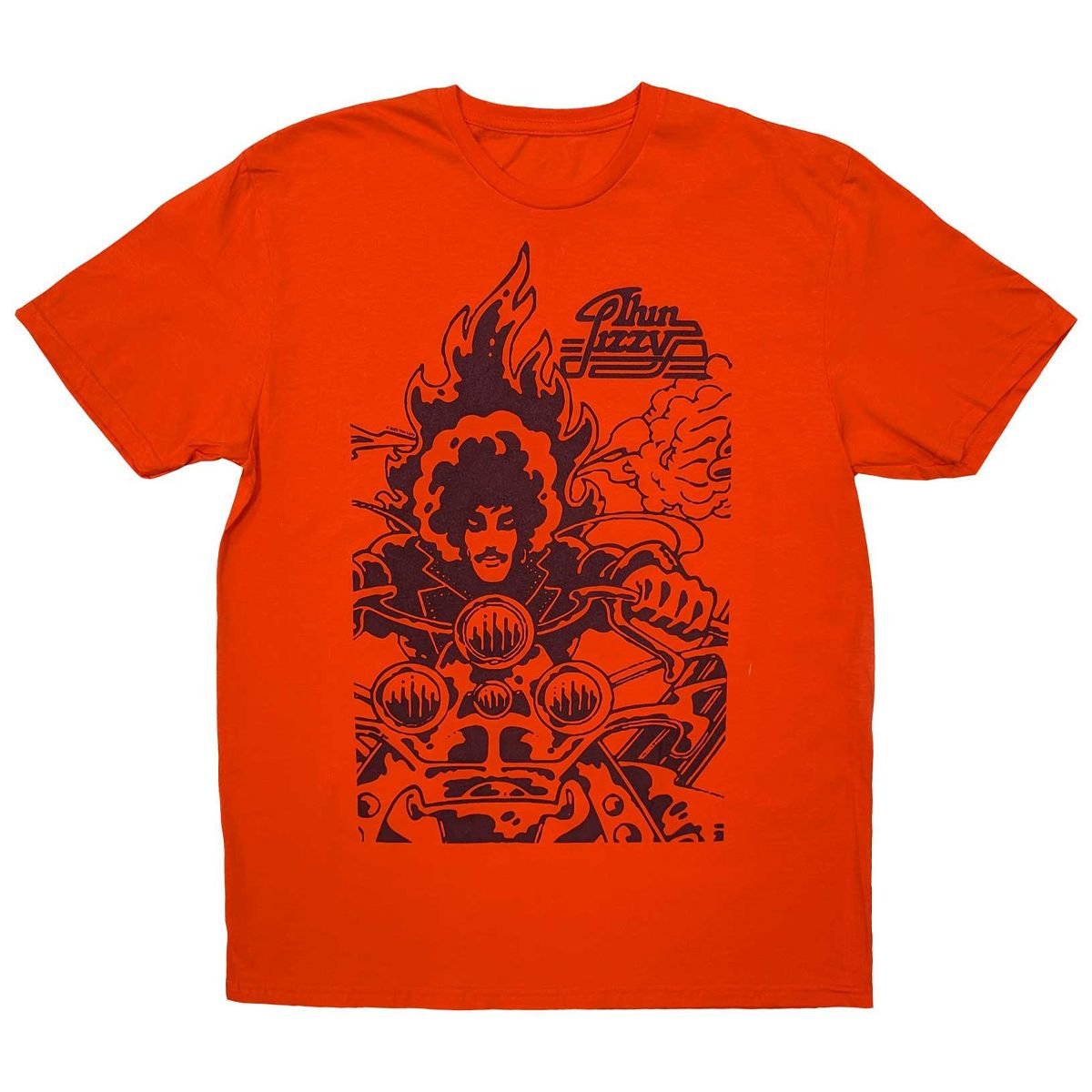 Thin Lizzy Thin Lizzy Men's The Rocker Cotton T-Shirt in Orange - 1