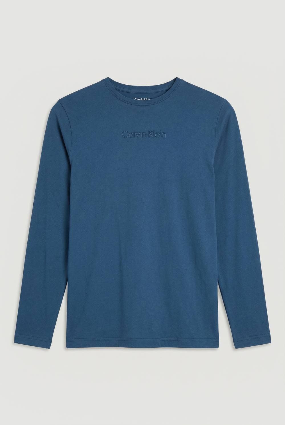 Calvin Klein Calvin Klein Men's Icon Cotton Stretch LS Tee Jogger Set Dark Denim in Navy