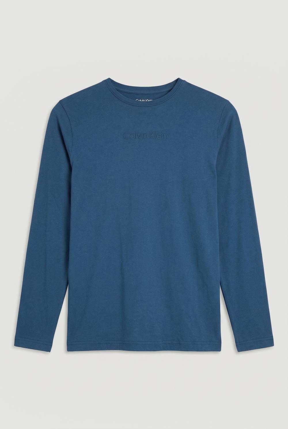 Calvin Klein Navy Cotton Stretch LS Tee