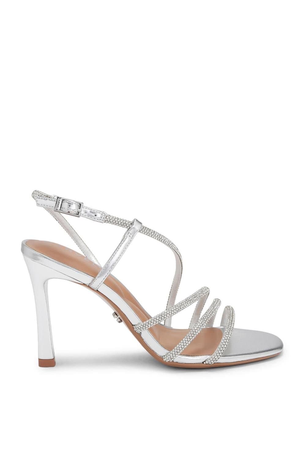 Carvela Carvela Women's 'Paparazza Jewel Wide Fit' Fabric Heels in Silver