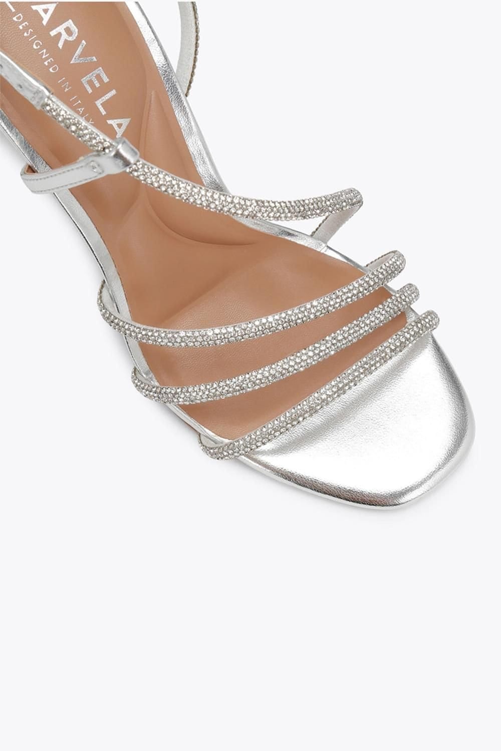 Carvela Carvela Women's 'Paparazza Jewel Wide Fit' Fabric Heels in Silver - 4