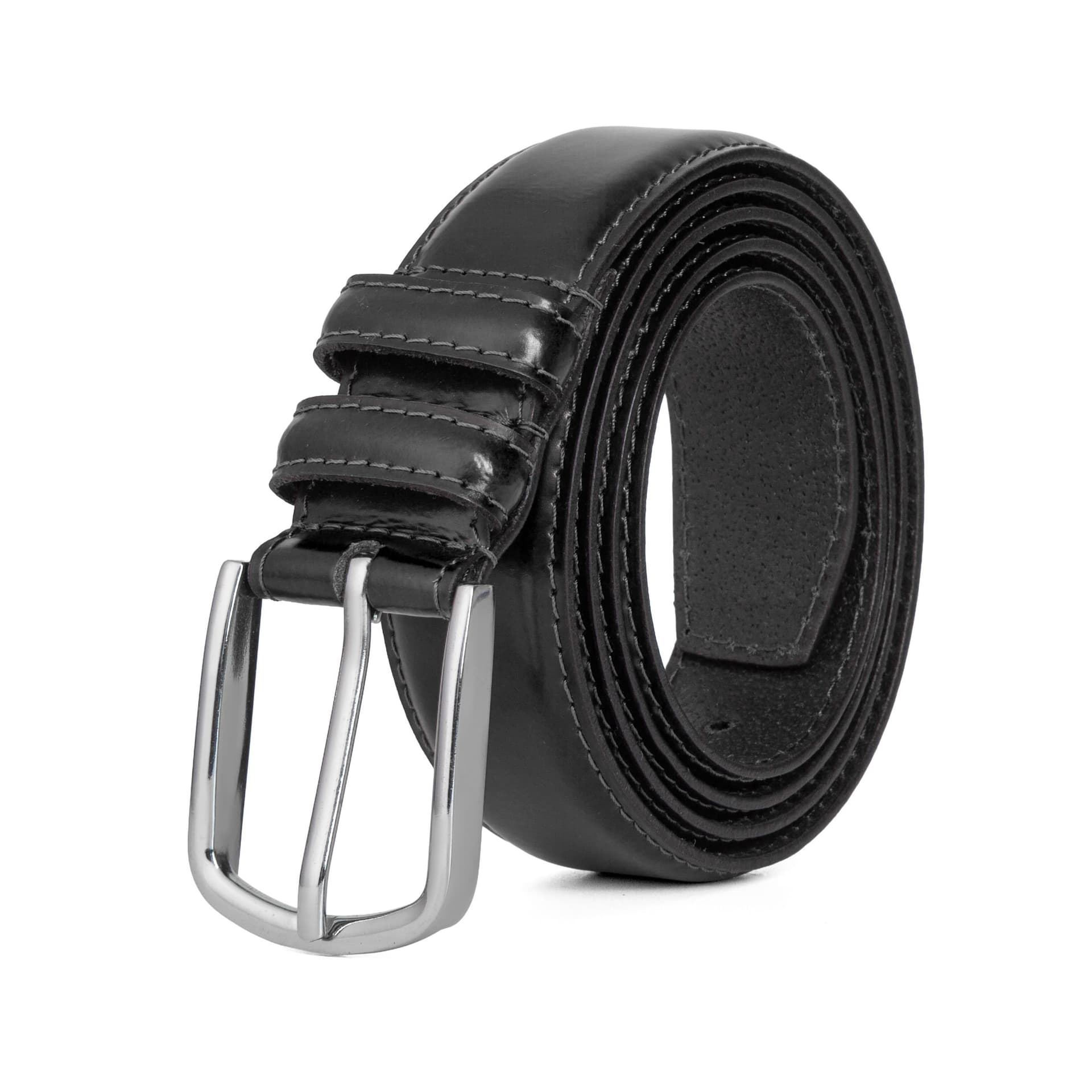 Woodland Leathers Woodland Leathers Men's Men's Genuine Leather Classic Belt 1.25 Inch in Black