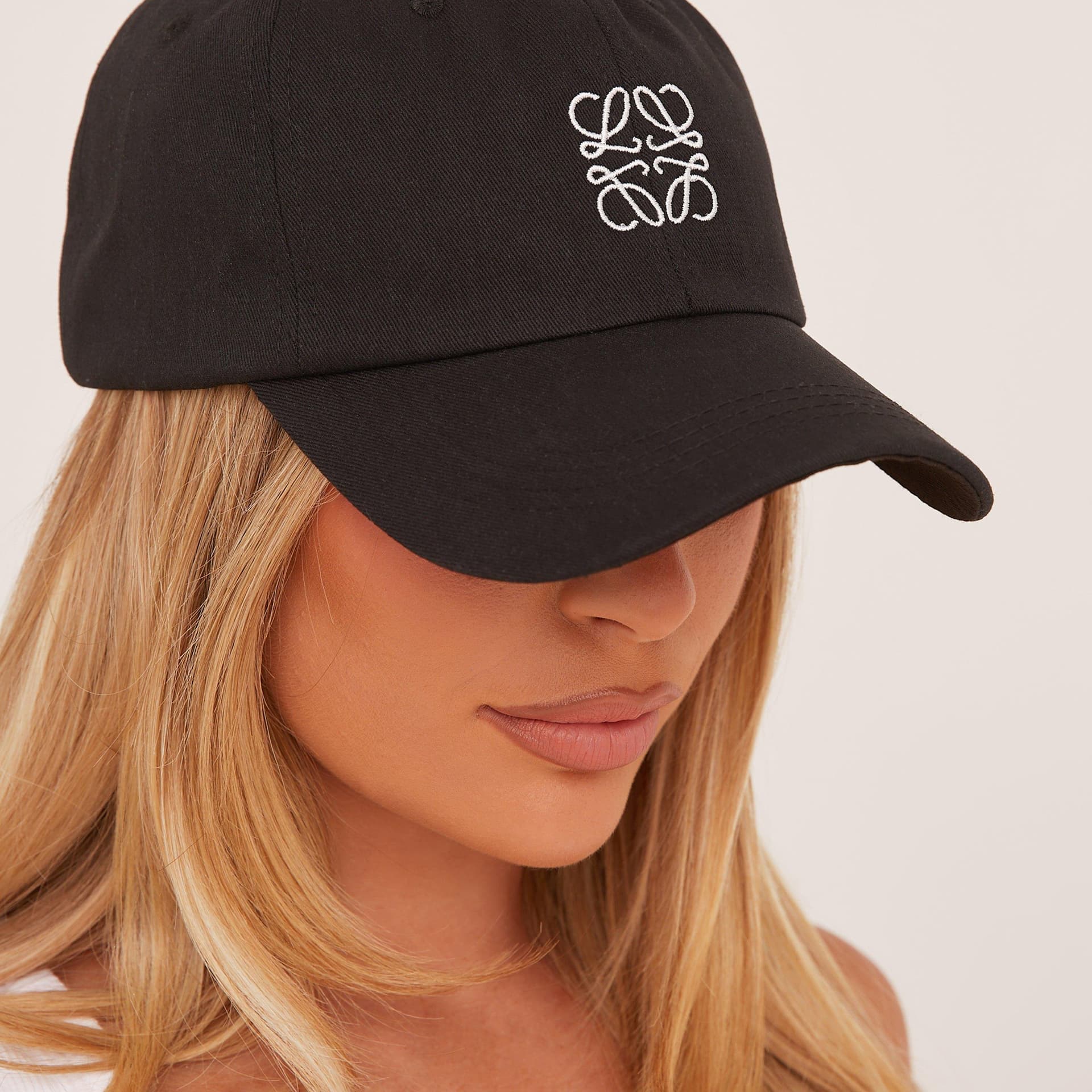 EGO EGO Black Logo Detail Baseball Cap For Women