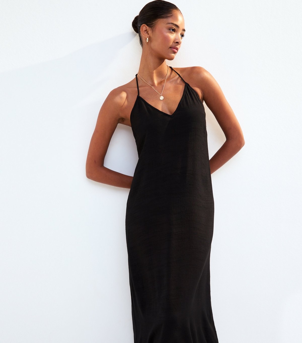 New Look Women's Black Beaded Back Maxi Dress New Look - 4