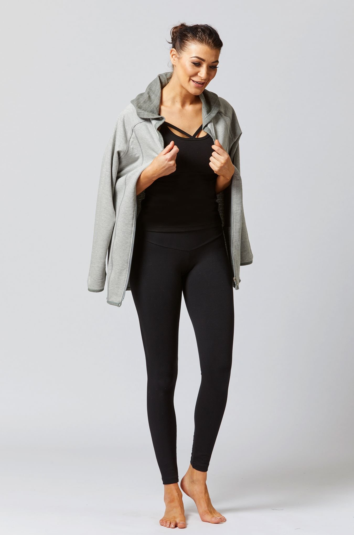 TLC Sport TLC Sport Women's Extra Strong Compression Leggings with Egyptian Cotton in Black - 3