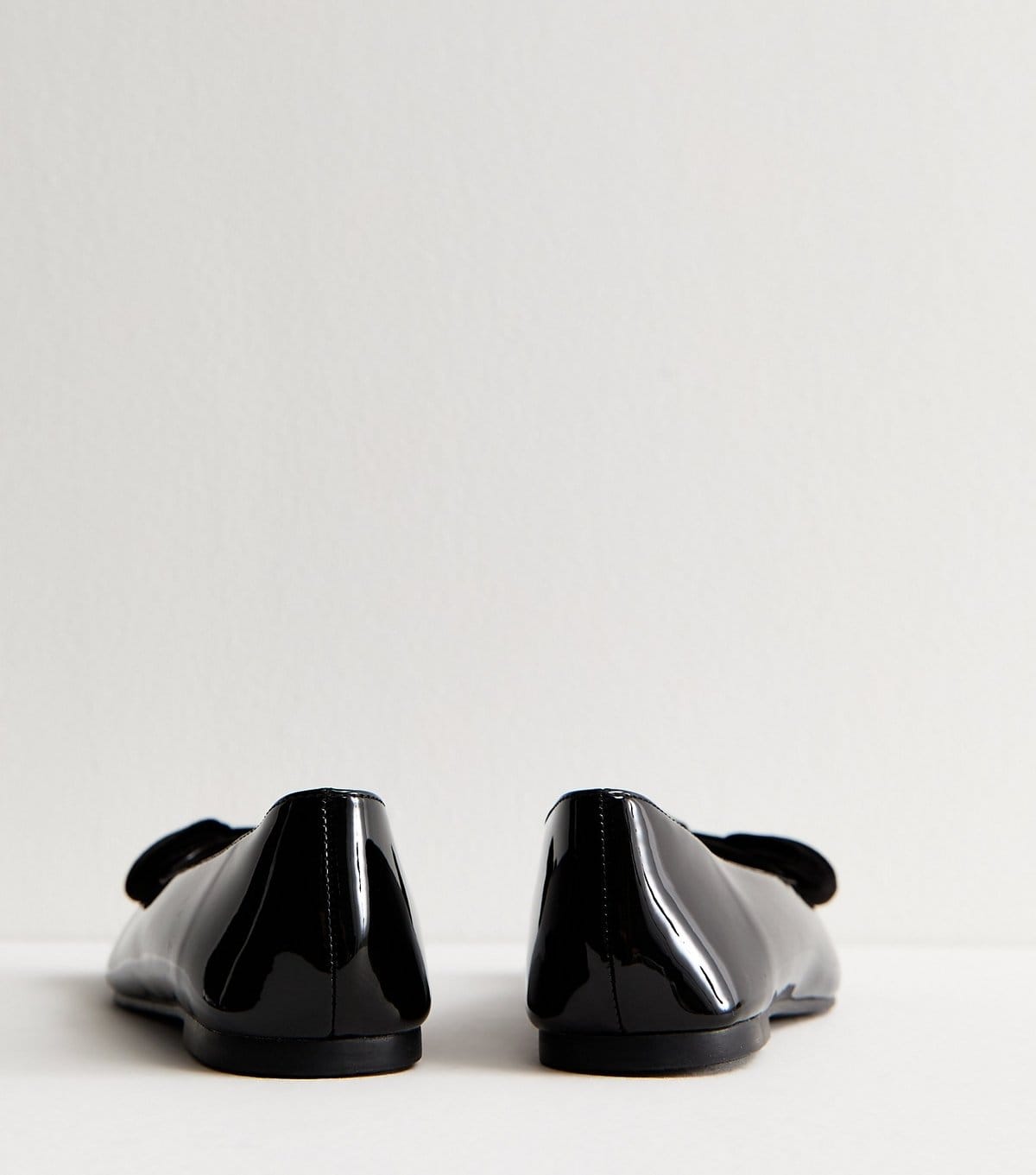 New Look Women's Wide Fit Black Bow Ballerina Flats New Look - 4
