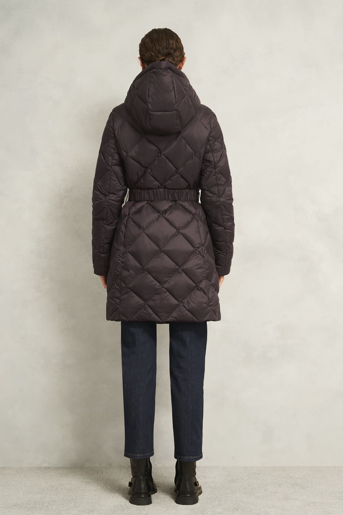 Hobbs London Hobbs London Women's Lumi Puffer Coat in Dark Brown - 4