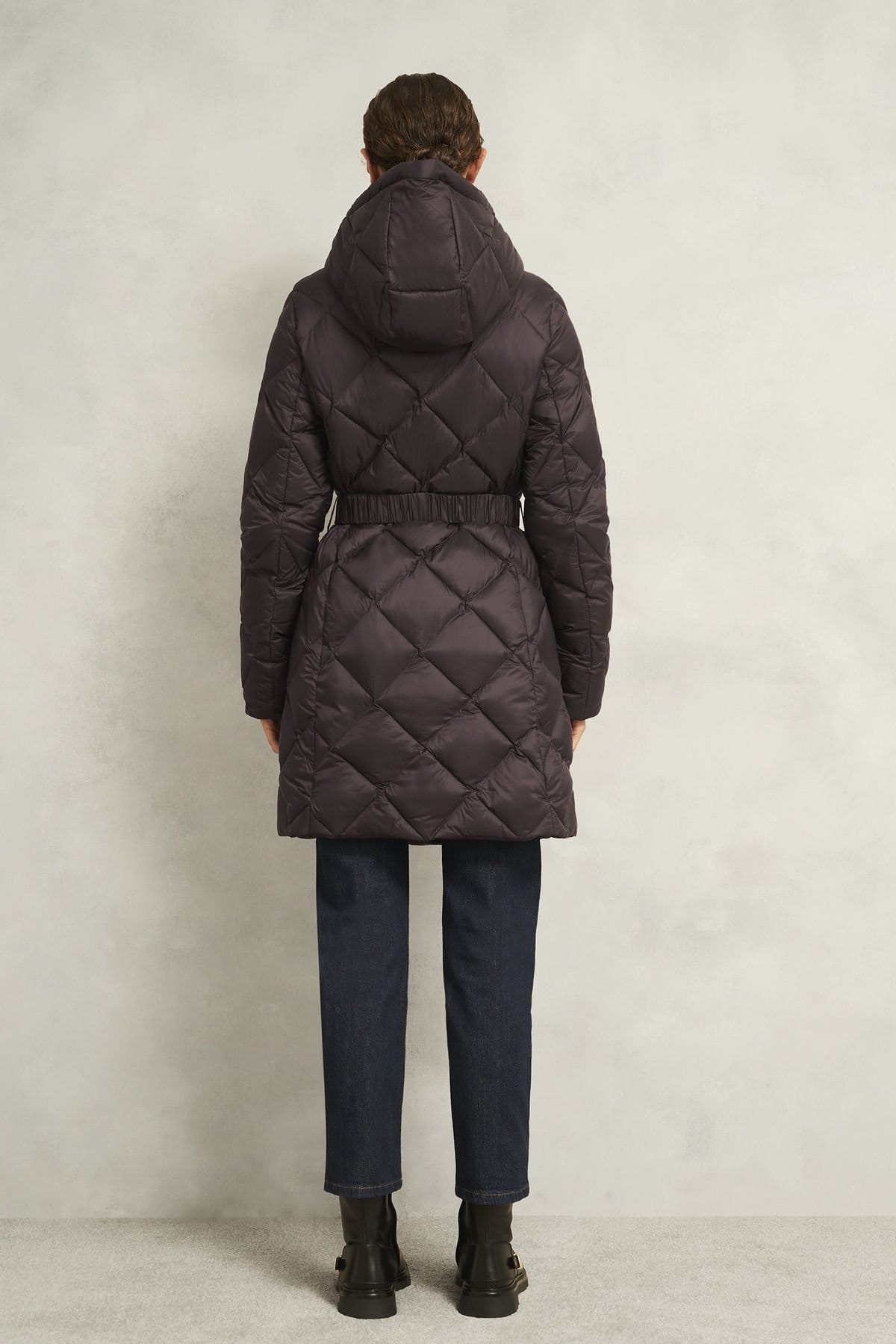 Hobbs London Hobbs London Women's Lumi Puffer Coat in Dark Brown - 4