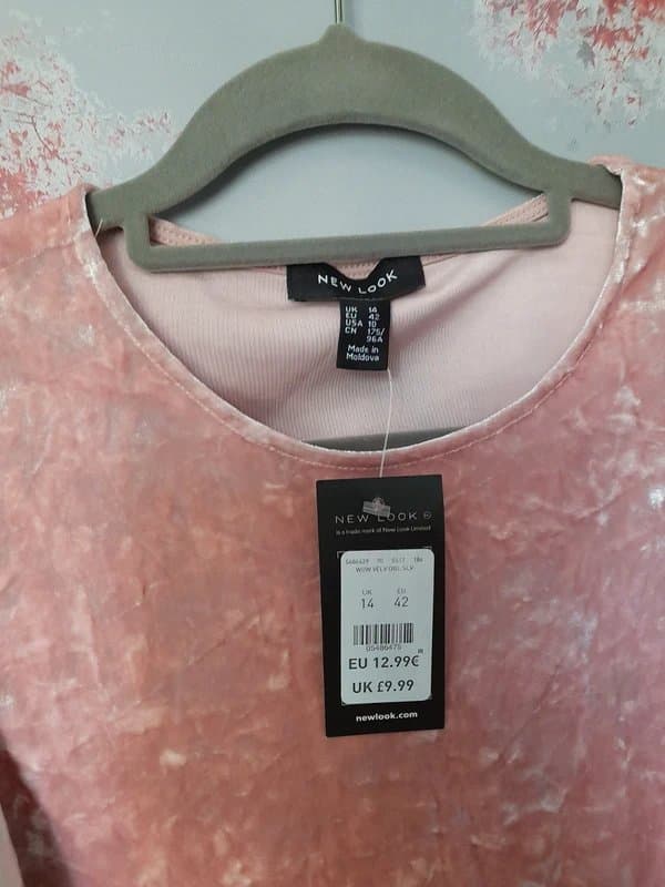 New Look New look dusk pink/rose velvet top 14 new