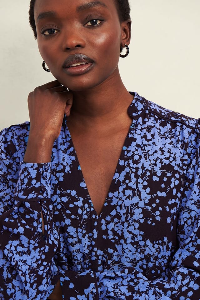 Hobbs London Hobbs London Women's Tillie Floral Print Midi Dress in Dark Navy - 3