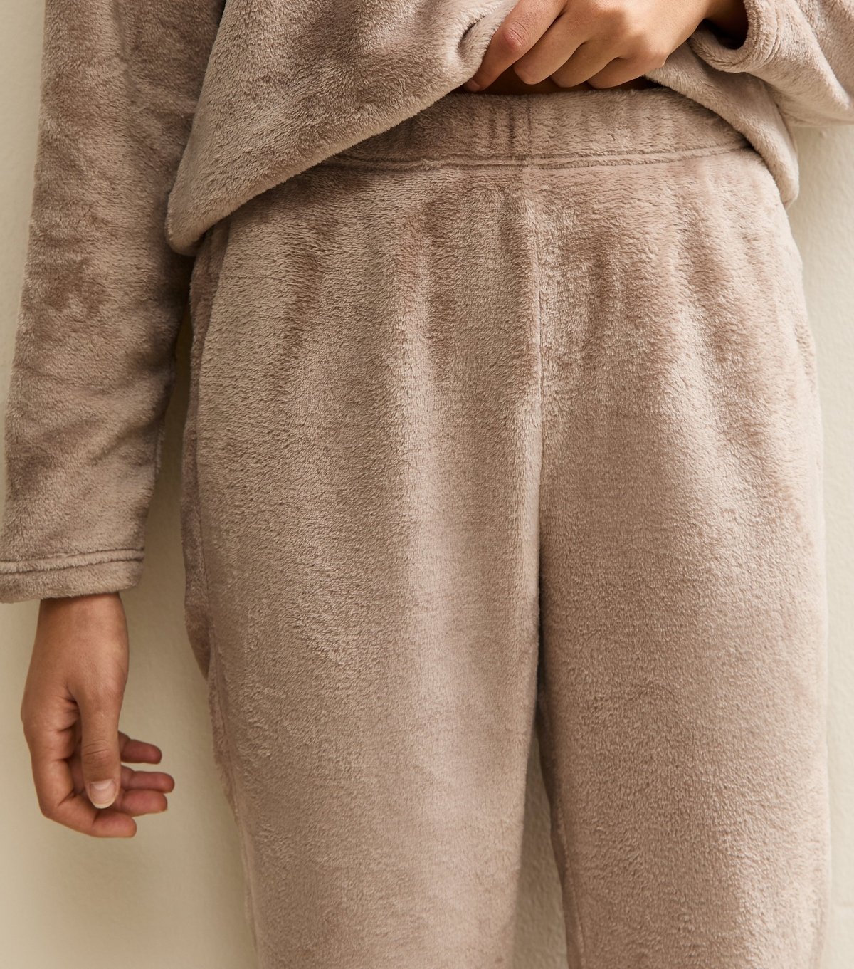 New Look Women's Mink Fluffy Tapered  Lounge Trousers New Look - 3