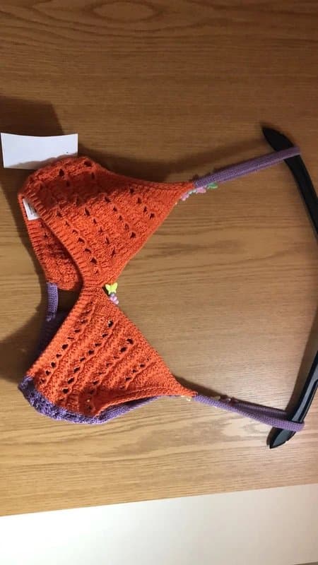 ASOS Crocheted top- bikini styled