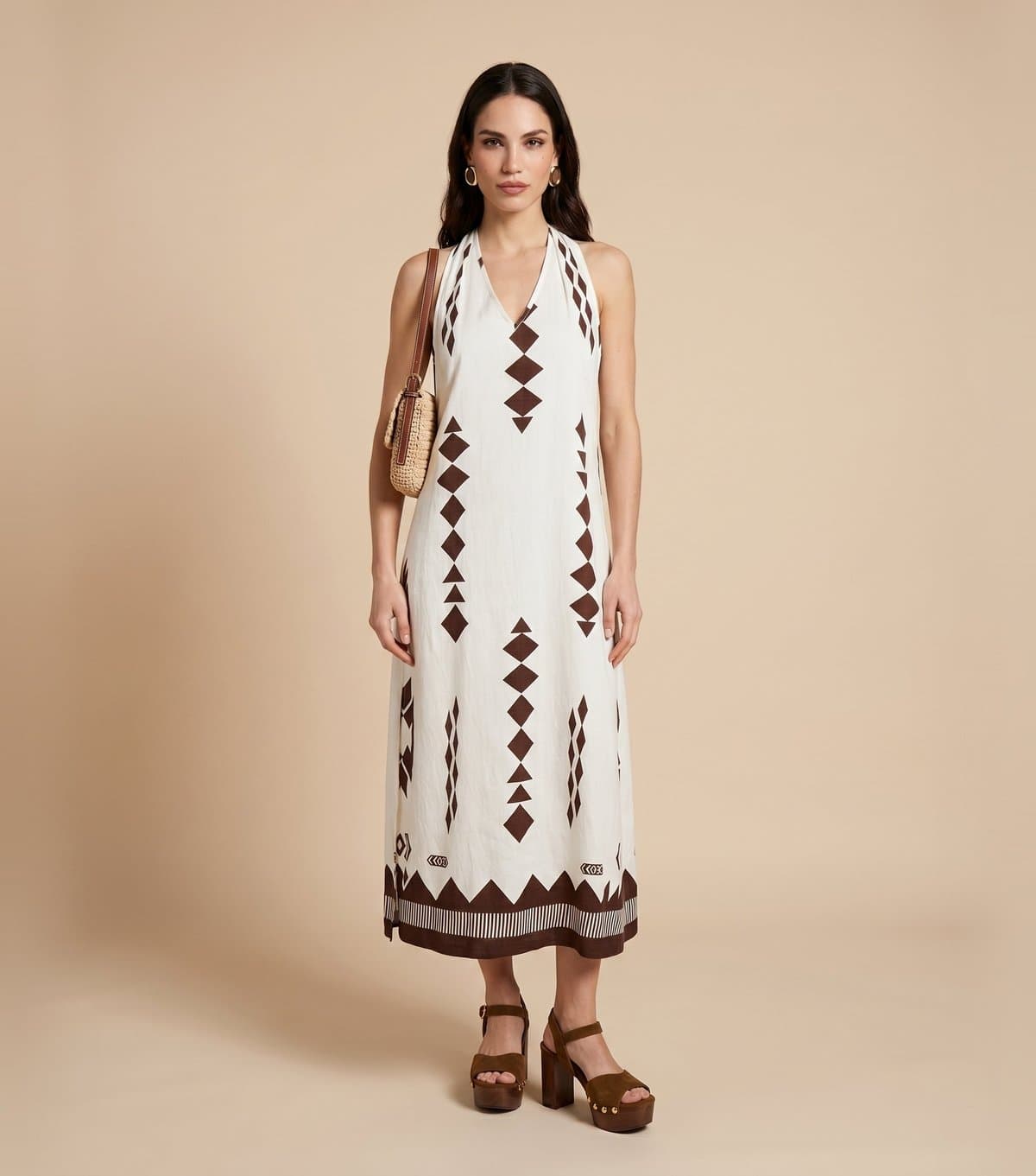 Urban Bliss Women's Geometric Print Maxi Dress Urban Bliss New Look