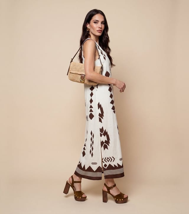 Urban Bliss Women's Geometric Print Maxi Dress Urban Bliss New Look - 2