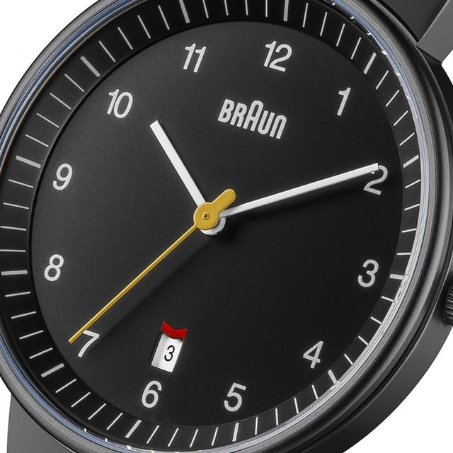 Braun Braun Men's BN0032BKBKMHG Classic 40mm Quartz Watch in Black - 3