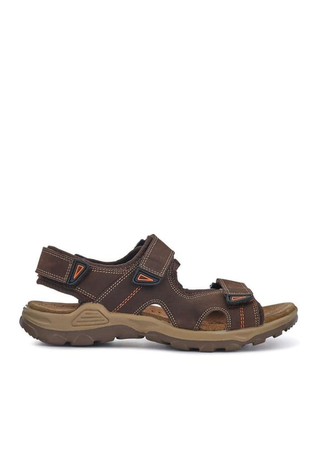 Pavers Pavers Men's Casual Dual Touch-Fasten Sandals in Brown - 2