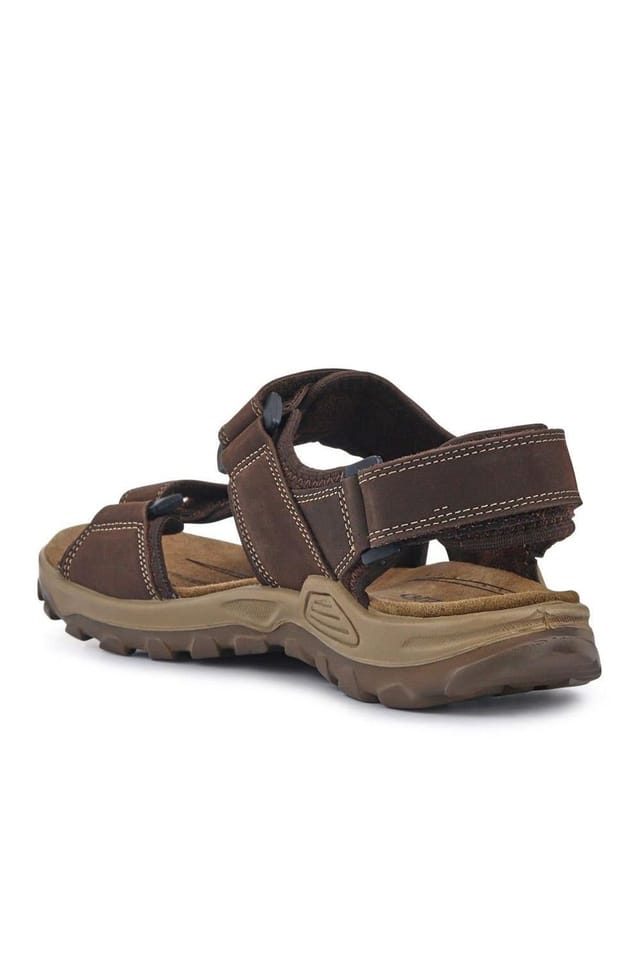 Pavers Pavers Men's Casual Dual Touch-Fasten Sandals in Brown - 3