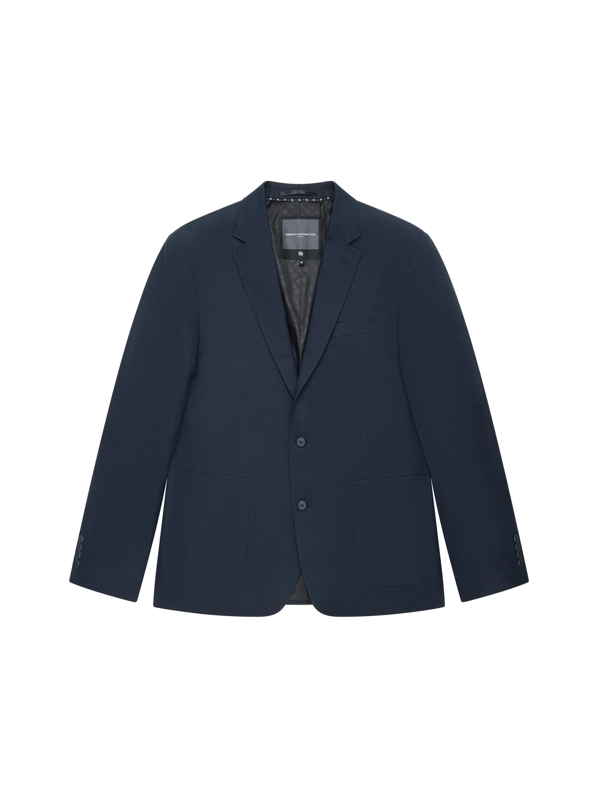 French Connection Linen Suit Jacket Navy