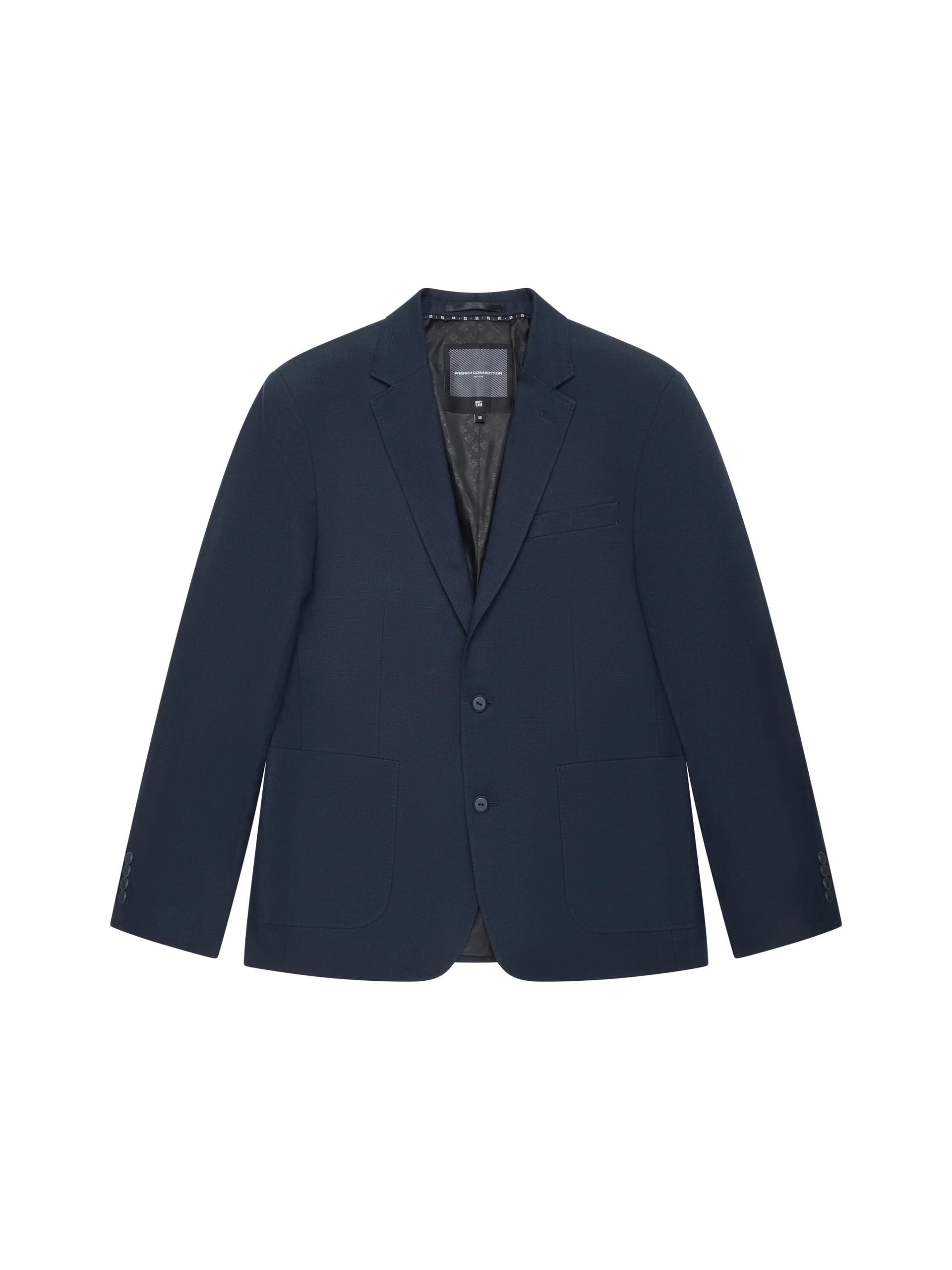 French Connection Navy Linen Suit Jacket