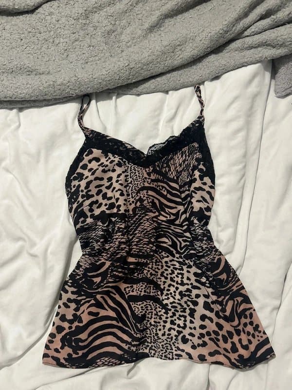 New Look Lace animal print cami