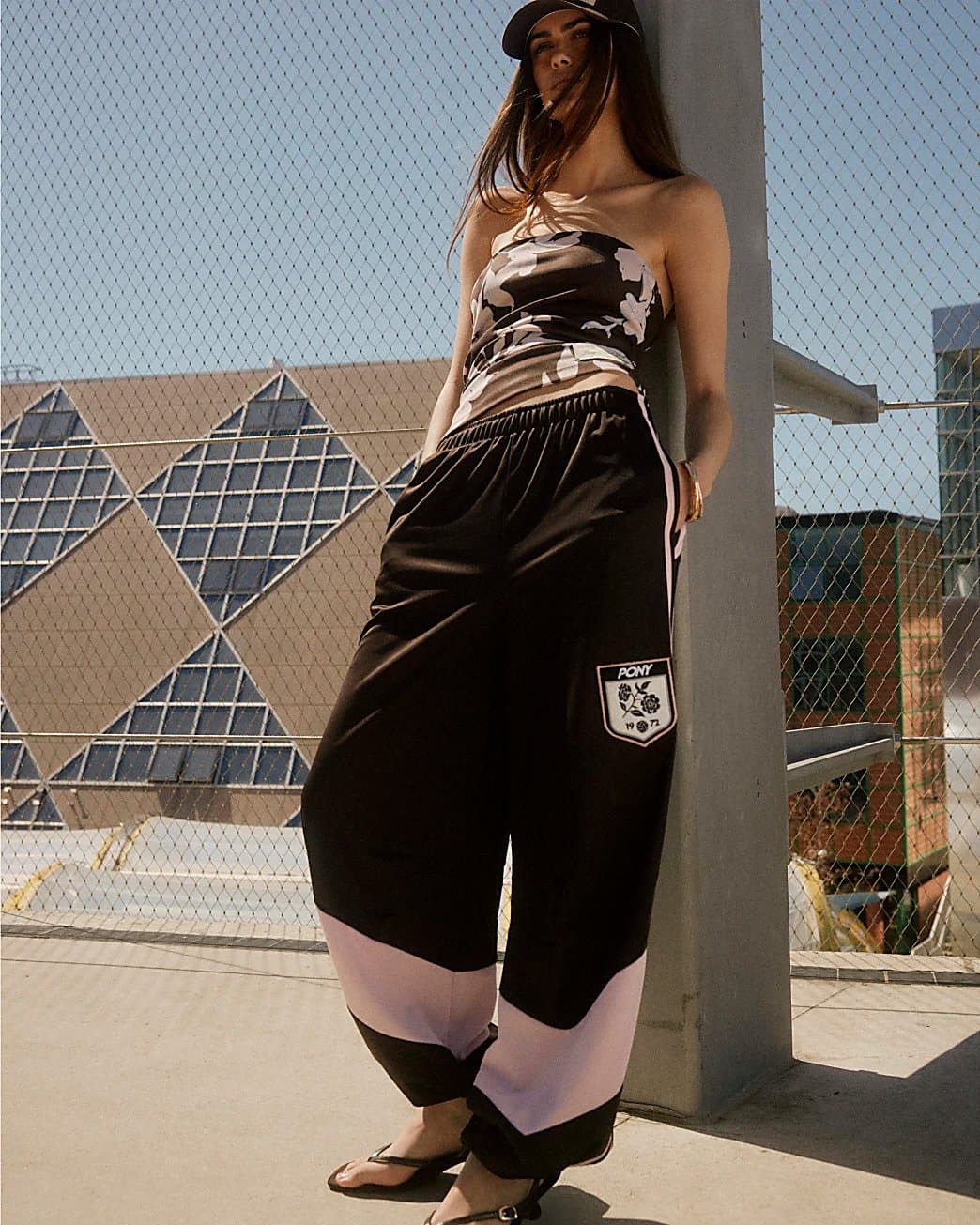 River Island River Island Womens Brown Pony Straight Leg Joggers