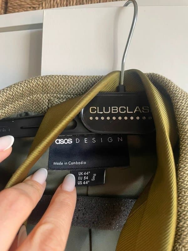 ASOS ASOS Men's Green Skinny Wool Jacket & tie 👔