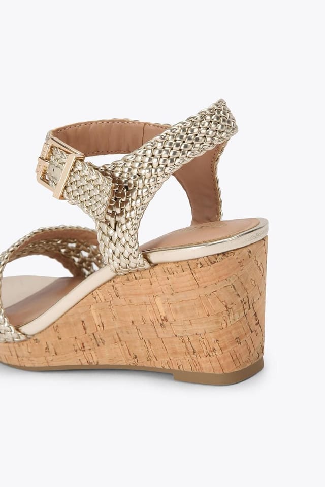 Carvela Carvela Women's 'Portofino Wedge' Sandals in Gold - 3