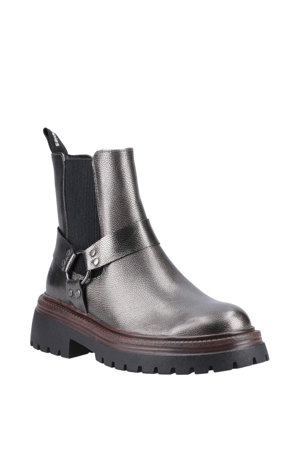 Hush Puppies Hush Puppies Women's Raye Buckle Boot Leather in Metallics