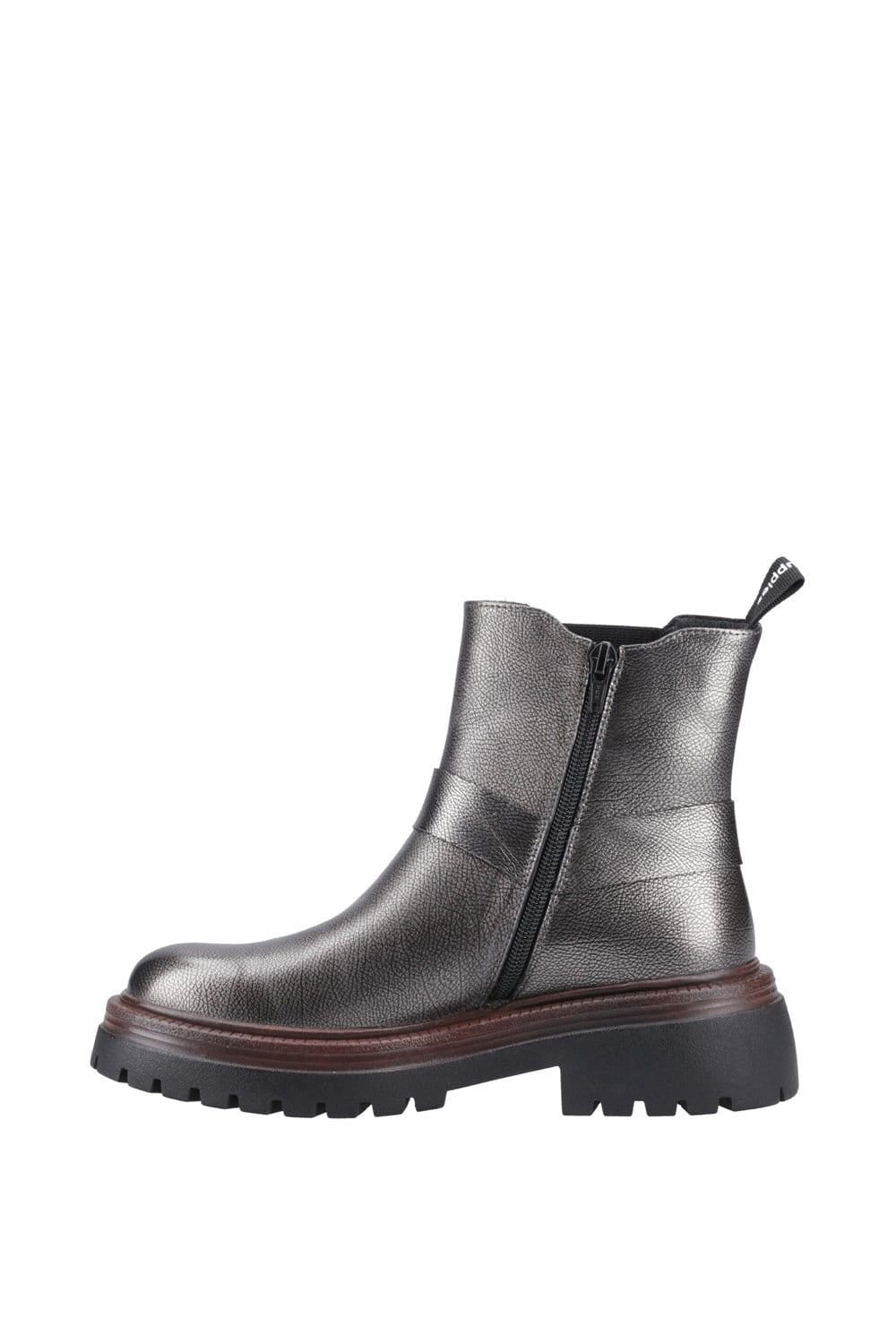 Hush Puppies Hush Puppies Women's Raye Buckle Boot Leather in Metallics - 4