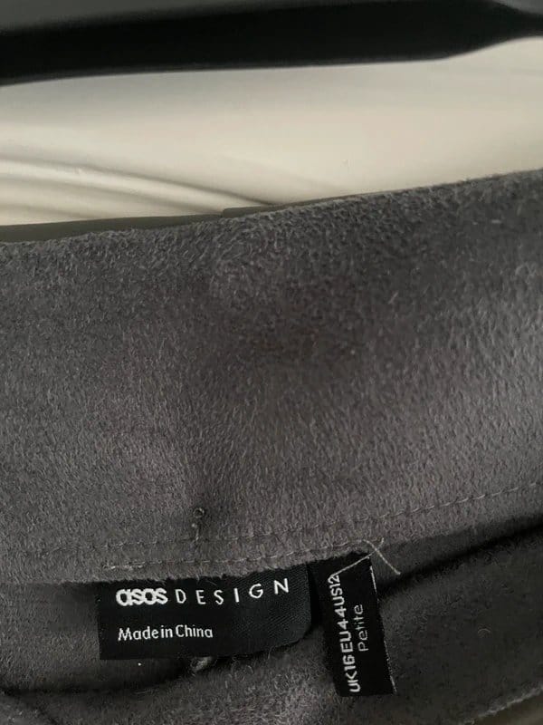 ASOS Grey faux leather trousers - 1